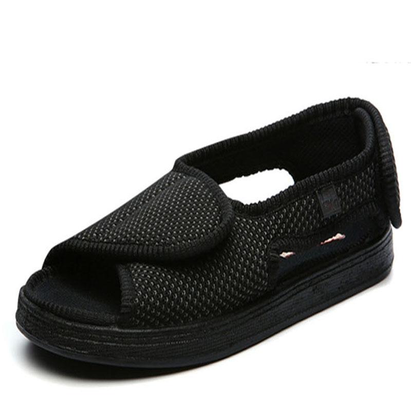 

Sandals Adjustable Casual Cloth Shoes Men Women Multi-function Absorption Breathable Soft Flat, Black