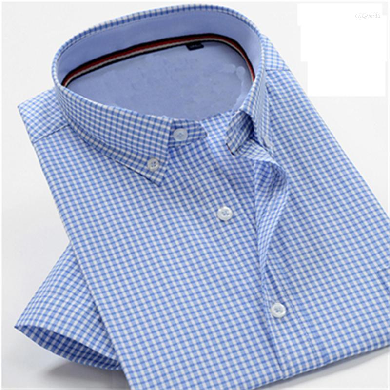 

Men's Dress Shirts Arrival Fashion Short Sleeve High Qualtiy Plaid Summer Super Large Casual Formal Men Plus Size 38-50 M-10XLMen's Dway22, 518075
