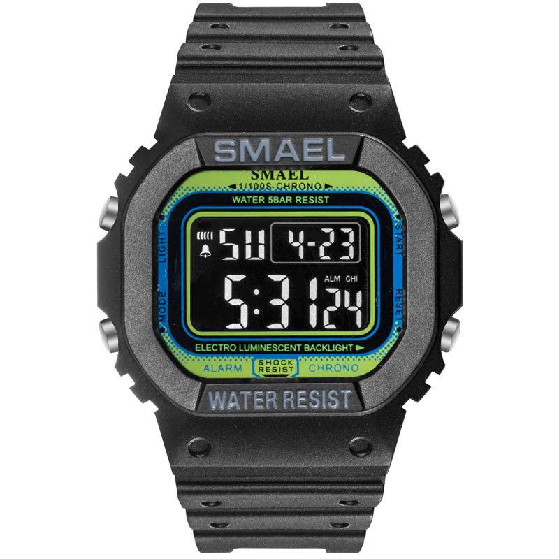 

Wristwatches Military Watches For Men Casual 50M Waterproof LED Electronic Clock Sports Digital Watch Relogio MasculinoWristwatches, Black