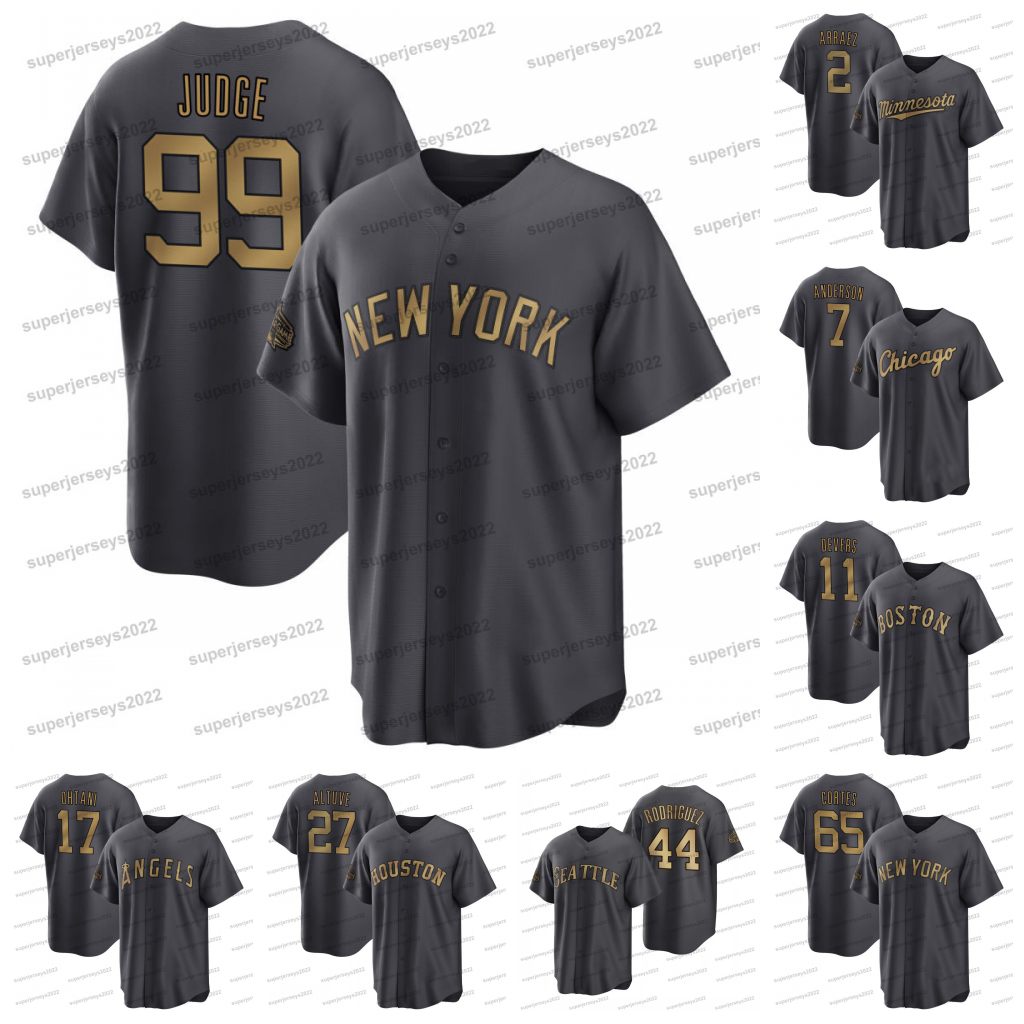 

Big and Tall Aaron Judge 2022 All-Star Game Baseball Jersey Rafael Devers Jose Altuve Nestor Cortes Shohei Ohtani Tim Anderson Luis Arraez Jose Ramirez Miguel Cabrera, Womens s-xxl