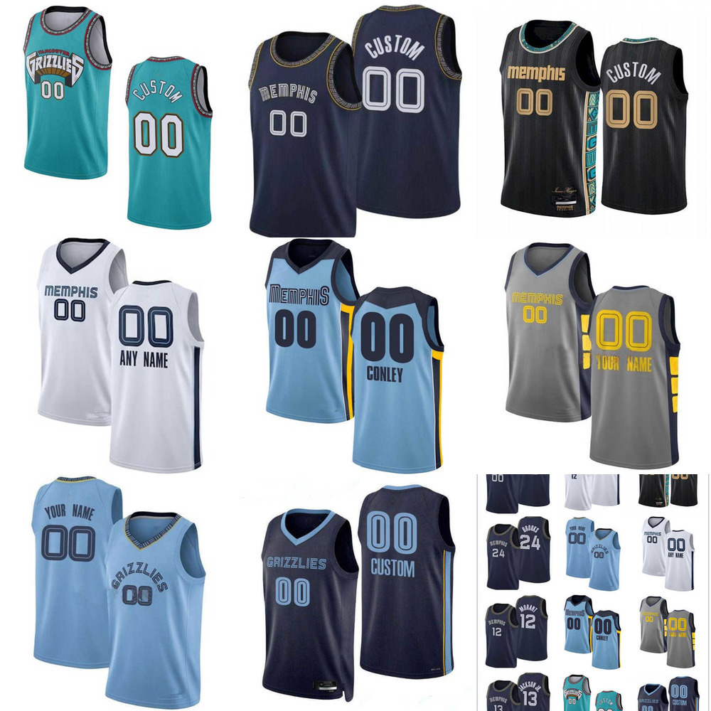 

75th Custom MEN women youth 24 Dillon Brooks Ja 12 Morant 1 Kyle Anderson 13 Jaren Jackson Jr. Memphis''Grizzlies''Basketball Jerseys, Color