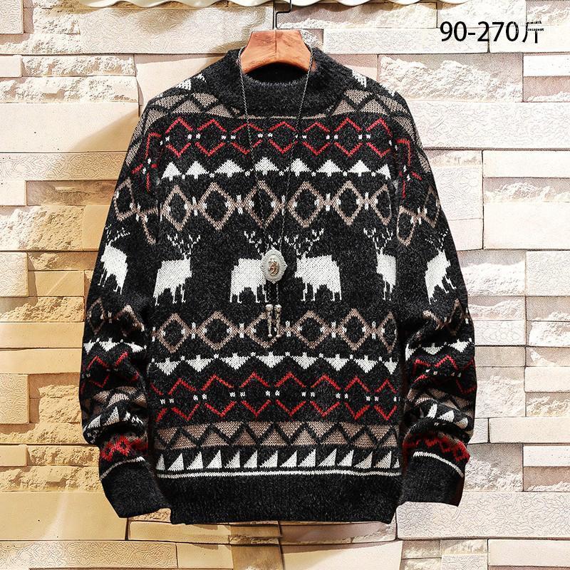 

Men's Sweaters Fashion Harajuku Christmas Sweater HIP HOP Streetwear OverSized 5XL 2022 Long Sleeves Black Pullover For Autumn Spring Time22, M14 1