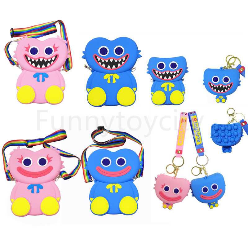 

2022 Fidge Toys Bobby backpack Cute Cartoon Mini Zero Wallet Bubble Music Children's Messenger Shoulder Bag