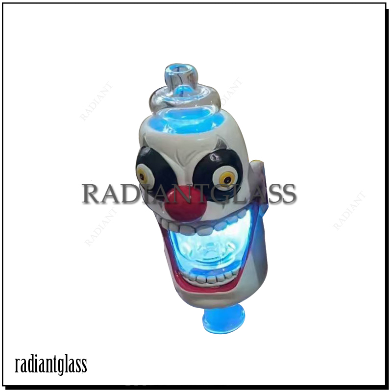 

Smoking Fancy Nectar Collector Dab Kit with Titanium Tip Wax Jar and Ash Tray 3D Skull Head Dab rig Cool Oil Rigs