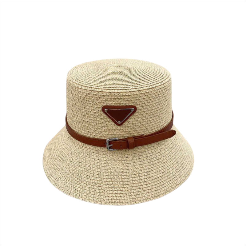 

Fashion Women Straw Designers Hats Wide Brim Cap Bucket Hat Gorro Famous Brand Wholesale Prices Belt Buckle Papyrus Bucket Caps Nice, Blue