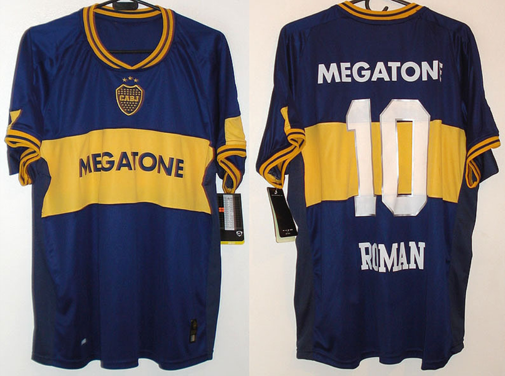 

06 07 Retro Soccer Jerseys Boca Vintage Jersey ROMAN PALERMO For Men Shirt, 06/07 home