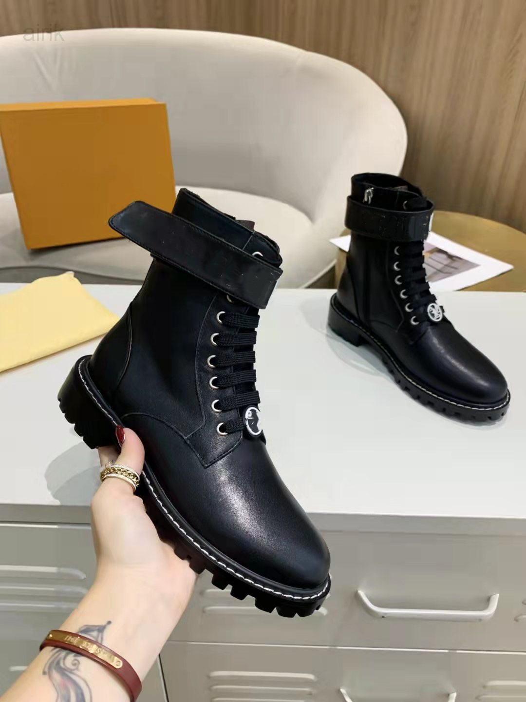 

womens shoes designer boots luxury heels winter boot woman booties heel 100% leather women Knight Work Safety Motorcycle Rain Fashion Snow, 02