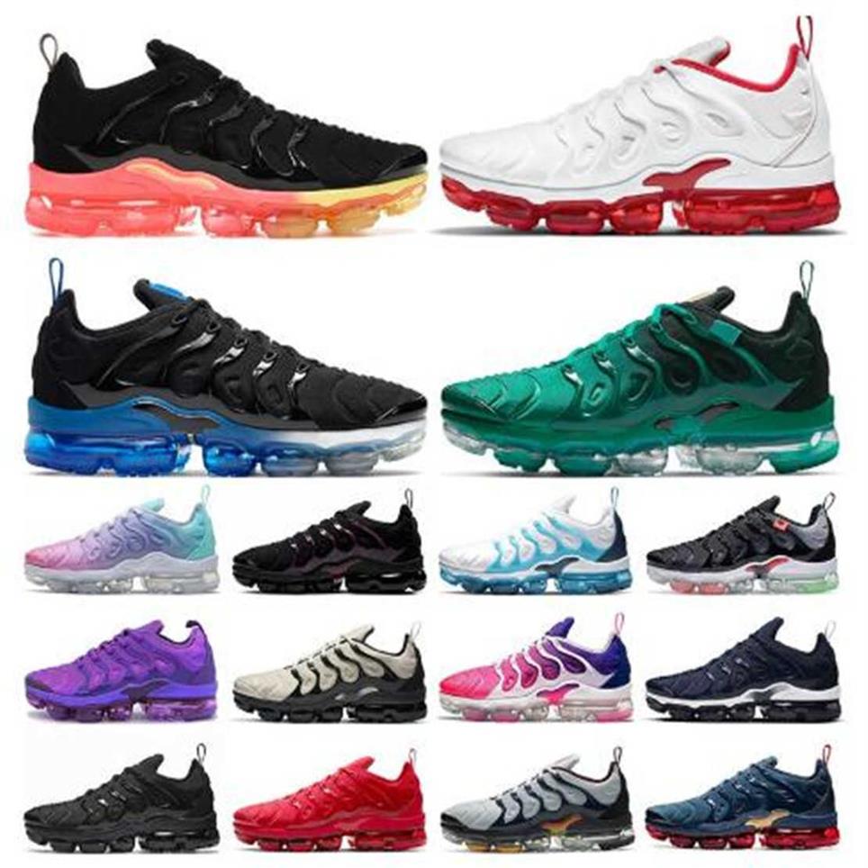 

TN plus men max air running shoes women vapor Black White Volt Sunset Cherry All Red Cool Wolf Grey Neon Green Olive USA Dark Blue2791, Choose size your shoes