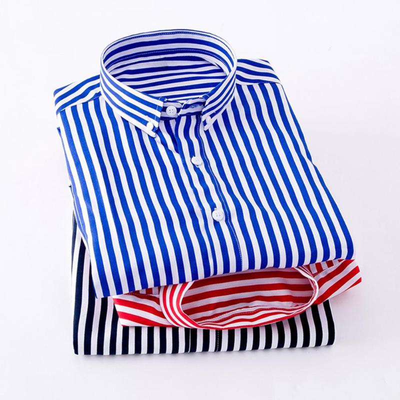 

Men's Dress Shirts Men Shirt Autumn Winter Top Streetwear All Match Casual Printed Lapel, Blue
