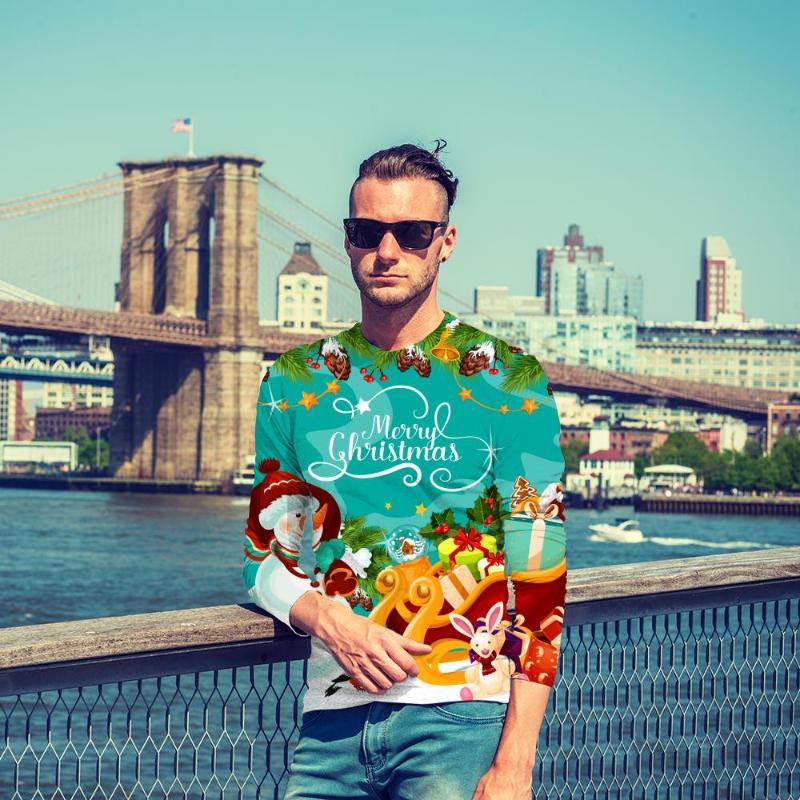 

Men's T-Shirts GIYU Christmas Long Sleeve T Shirt Men Year Anime Clothes Funny T-shirt Party 3d Printed Tshirt Mens Clothing Streetwear, Cx-sdj-10005