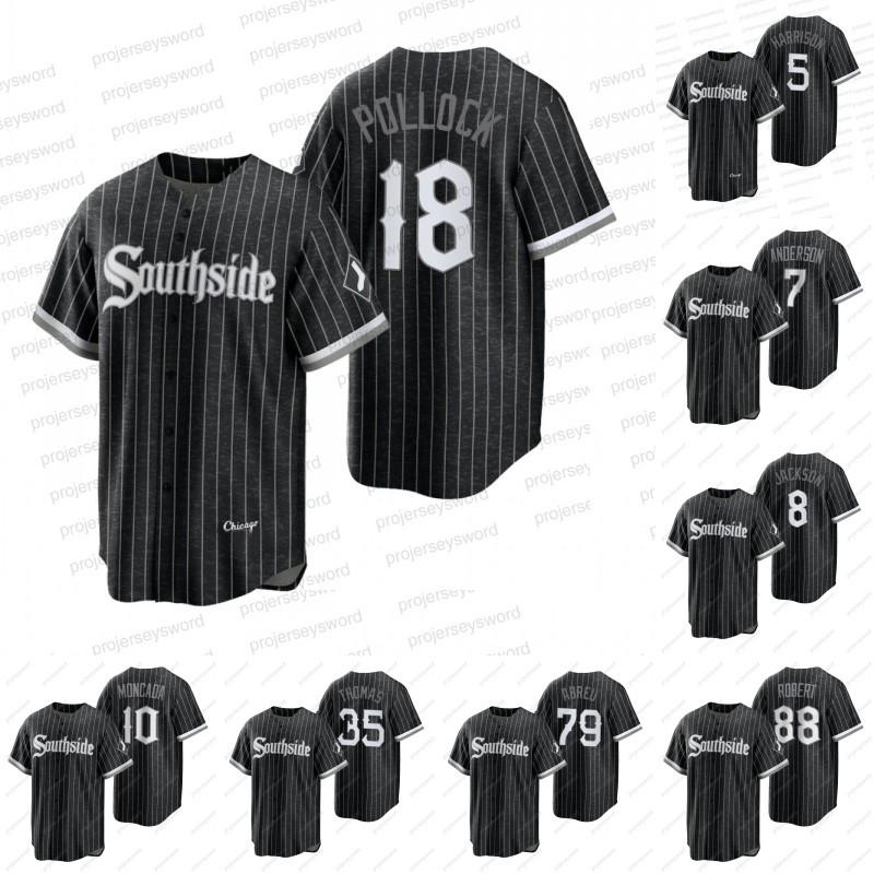 

#18 A.J. Pollock 2021 City Connect Jersey Josh Harrison Tim Anderson Yoan Moncada Reese McGuire Lance Lynn Frank Thomas Carlton Fisk Luis Robert Jose Abreu Jerseys, Blank