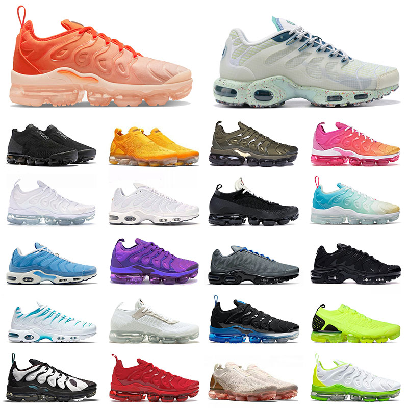 

Plus Tn Vapor Shoe Max Mens Womens Designer Running Shoes Big Size Us 13 Terrascape Reflective Black Golden Fly Knit White Flynit Sports Sneakers Trainers Eur 36-47, 36-47 offfwhite (2)