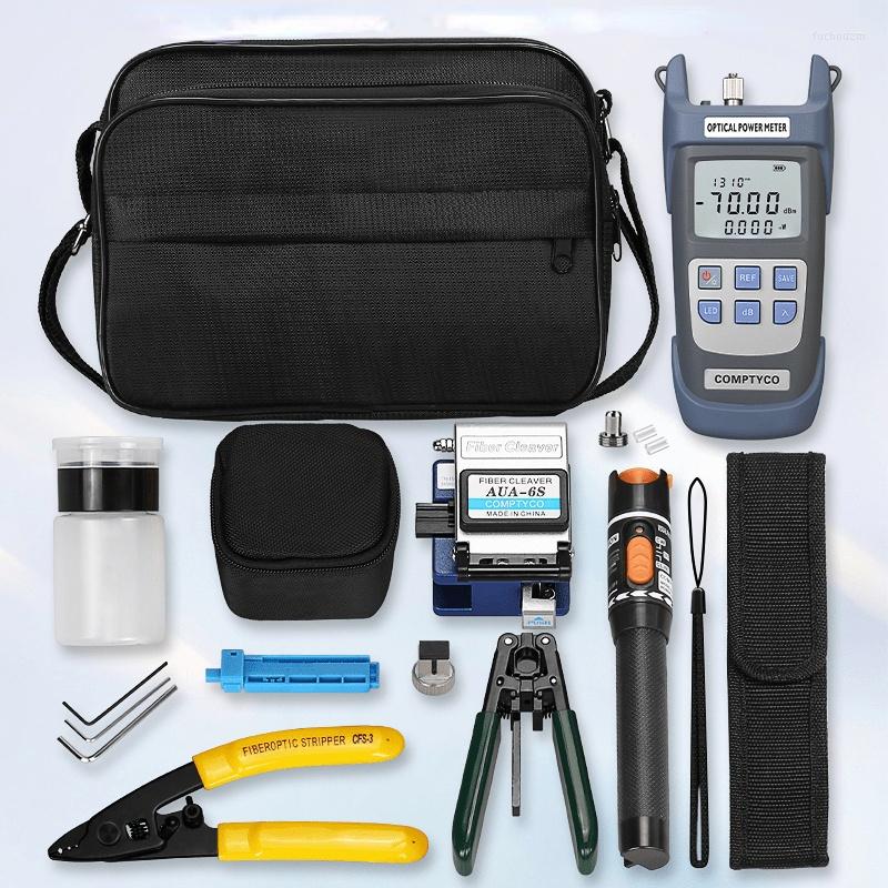 

Fiber Optic Equipment 19pcs/set FTTH Tool Kit With Cleaver -70- 10dBm Optical Power Meter Visual Fault Locator 10mw Vfl Opm StripperFiber
