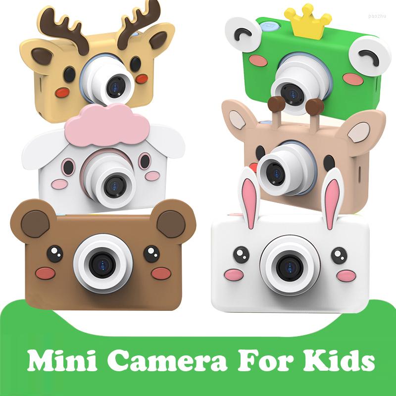 

Digital Cameras Mini Kid Camera Cartoon Video Camcorder For Children Rechargeable Timed Shooting Toy Kids Birthday GiftsDigital