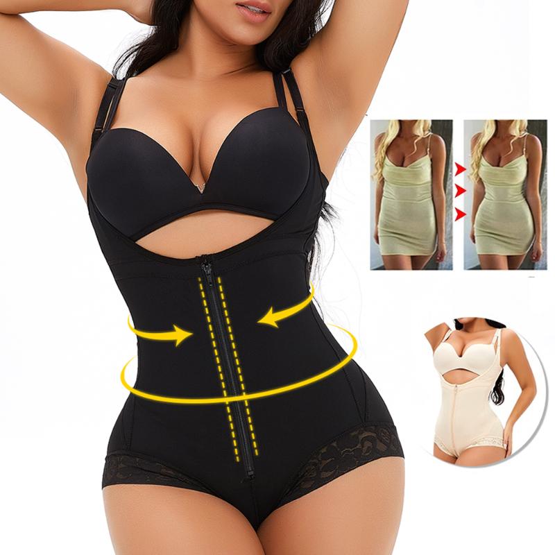 

Women' Shapers Shapewear Women Fajas Colombianas Reductora Corset Waist Trainer Bodysuit BuLifter Control Panties Tummy Slimming UnderwearW, Beige