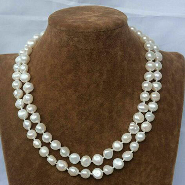 

beautiful 7-8MMnatural south sea baroqua white backlace