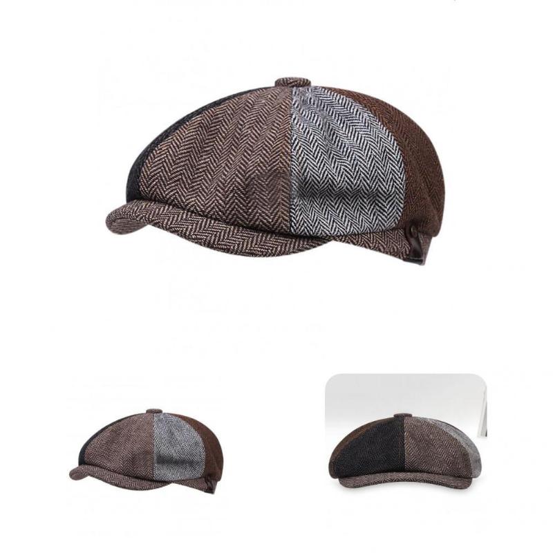 

Berets Decorative Terrific Brim Men Hat Regular Fit Breathable For TravelingBerets