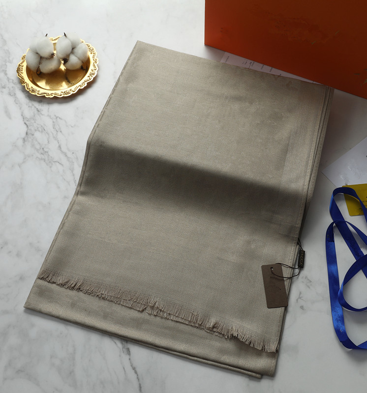 Silk Scarf Luxury Scarfs Designer For Women man Pure Cotton Soft Letter Scarves High quality 4 Season Long Wraps