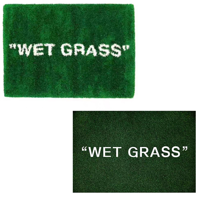 

Home WET GRASS Rug Green Carpet Trend Plush Floor Furnishings Trendy Ki x vg Joint MaRkeRAd Mat Parlor Bedroom 2204011701224, Plush style