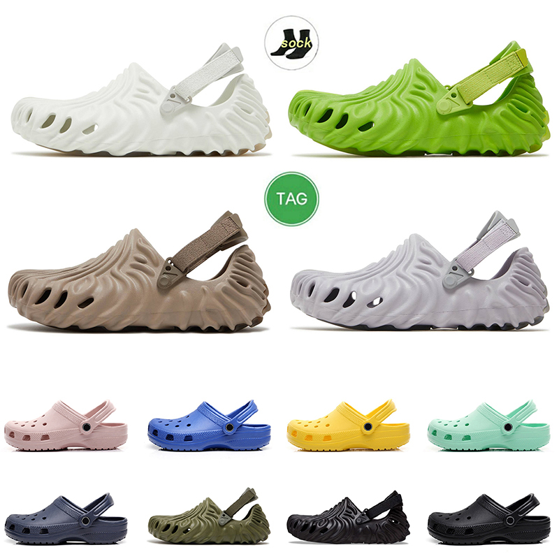 

2023 fashion Pollex Clog Slippers Designer for mens women luxury sandals slides Almost White Menemsha Cucumber foam rubber trainers sandal 36-46, C17 white 36-44