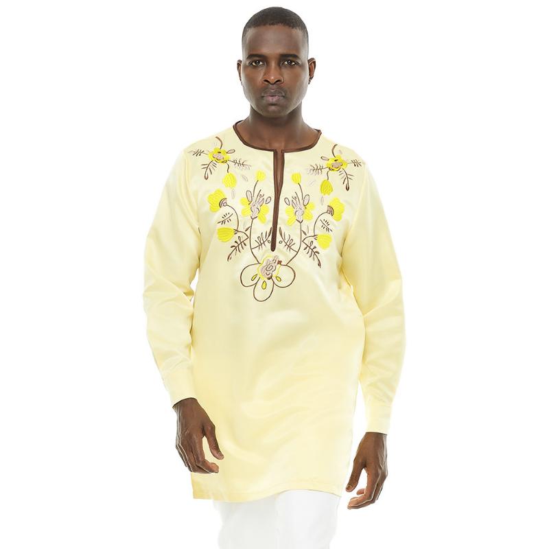

Ethnic Clothing Dashiki Robe Africaine Fashion Mens Africa Kanga Casual Shirts African Dresses Clothes 2022(without Pant Only Shirt )