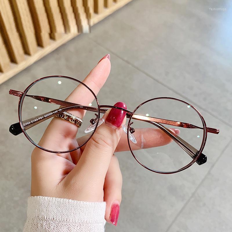 

Fashion Sunglasses Frames Arrival Metal Round Spectacle Myopia Frame Blue Light Blocking Computer Glasses Optical EyewearFashion