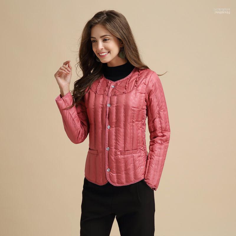 

Women's Down & Parkas Small Vest Cotton Jacket Short Long Sleeve Liner Korean Slim Fit Warm Luci22, Sky blue