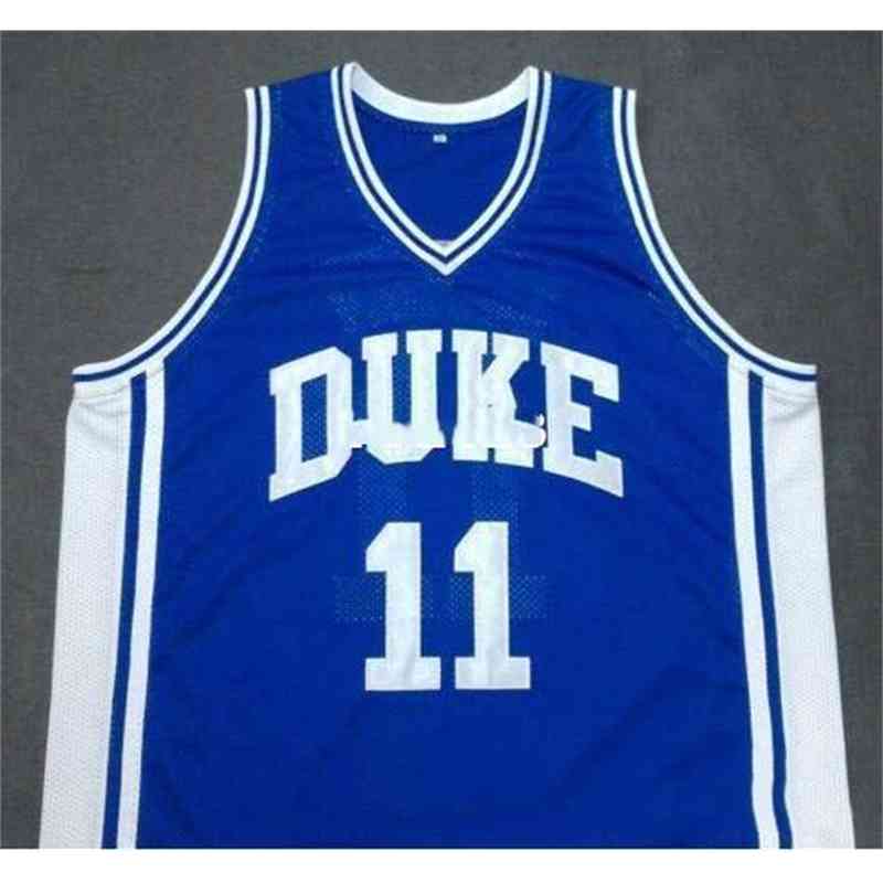 

DUKE custom custom XXS-6XL Blue Vintage Devils #11 BOBBY HURLEY College basketball jersey Size S-4XL or custom any name or number jersey, As picture show