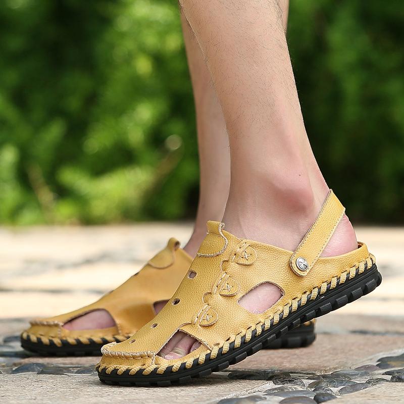 

Sandals Shoes Men Sandel For Sandalia Masculina Zandalias Hombre Sandalias Para Verano Sandals-men Deportivas Couro, Black