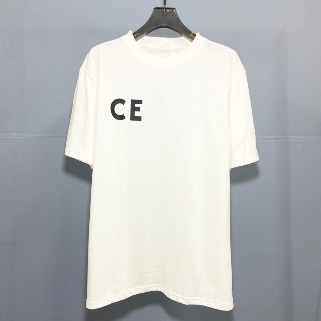 

Men's T-Shirts Round neck embroidered and printed polar style summer wear with street pure cotton q3e2