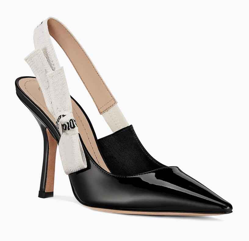 

Top Quality Designer Women Sandals Pointed Toe Slingback Pump Mesh Embroidery Two-tone Flat Bow Lady High Heels Party Wedding Bridals, 105