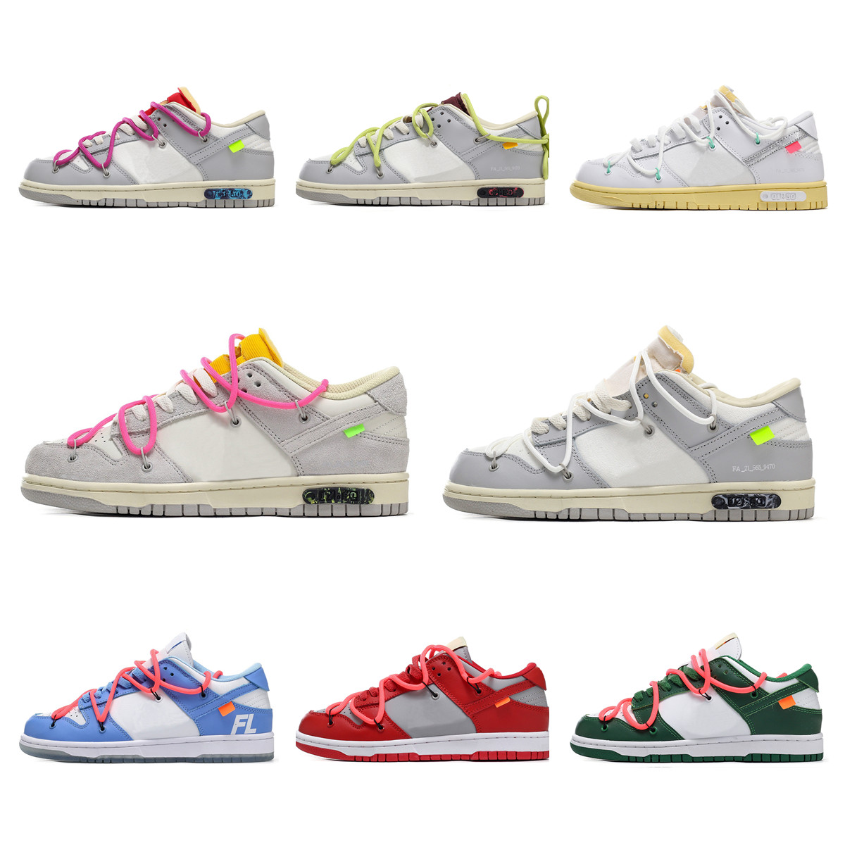 

High quality OFF SB The 50 Casual Shoes Designer Men Women Low runner Sneakers 05 Collection Black White Beige Orange Blue Platform Michigan track Trainers, Bubble column