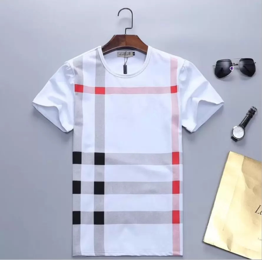 

23ss spring summer Mens T-Shirts designer luxury t-shirt womens t shirt classic letter print checked grid short sleeve casual cotton tshirt tee top, White