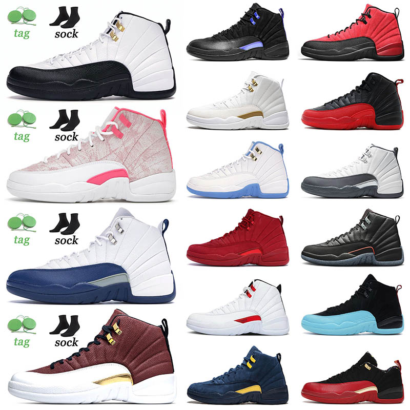 

Hotting Selling 12 12s Basketball Shoes Mens Ov White Gamma Blue Reverse Flu Game Ice Cream Dark Concord CNY Womens Sneakers Sports Trainers Size 36-47, B48 low se bowl 40-47