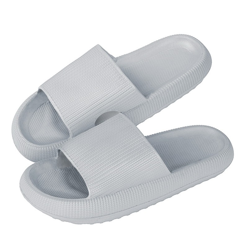 

A008 Slippers Women Summer Shoes Indoor Sandals Slide Soft Non-Slip Bathroom Platform Home Slippers, As photo