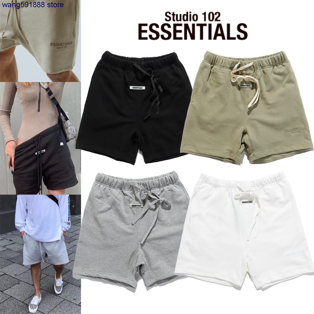 2022 High Street Fashion Brand Shorts d'été essentiels Double Thread Feel of God Lettre brodée Pantalons de sport décontractés pour hommes et fem