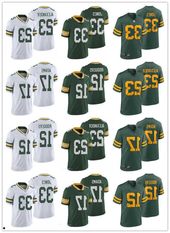 

Men youth Green bay''Packers''Jersey 12 Aaron Rodgers 23 Jaire Alexander 17 Davante Adams 33 Aaron Jones Football Jerseys white, Color