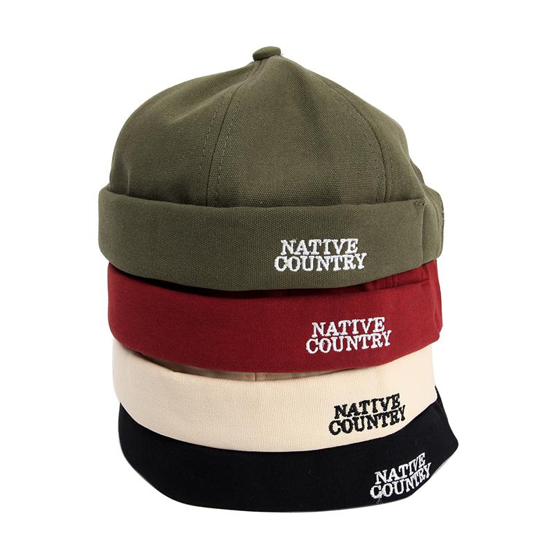

Berets Women Men Casual Beanies Hat Embroidery Letter Cotton Melon Caps Without Brim Solid Beanie Cap For Male FemaleBerets, Yellow