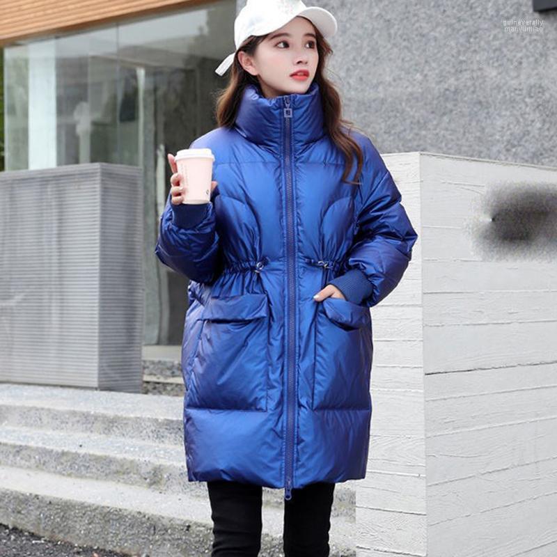 

Women' Down & Parkas Light Jacket High Quality Autumn Winter Long Sleeve Thick Warm Coat Lady Soft Outerwear Guin22, Black
