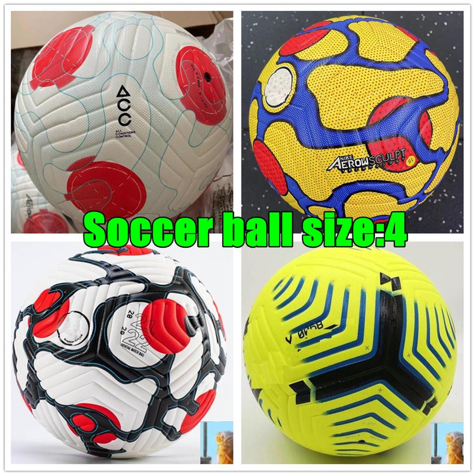 

New TOP 2021 2022 Club League PU soccer Ball Size 4 high-grade nice match liga premer Finals 21 22 football balls2449