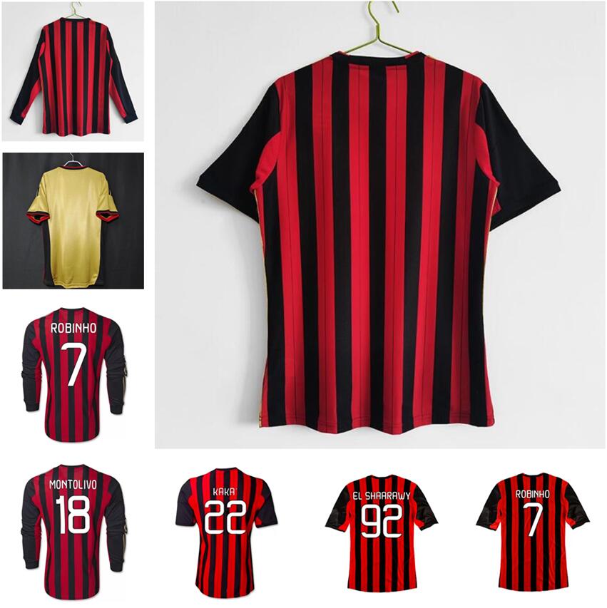 

2013 2014 AC MILANS Retro soccer jersey vintage football shirt 13 14 classic Maglia da calcio MALDINI HONDA INZAGHI ROBINHO KAKA MONTOLIVO EL SHAARAWY BALOTELLI