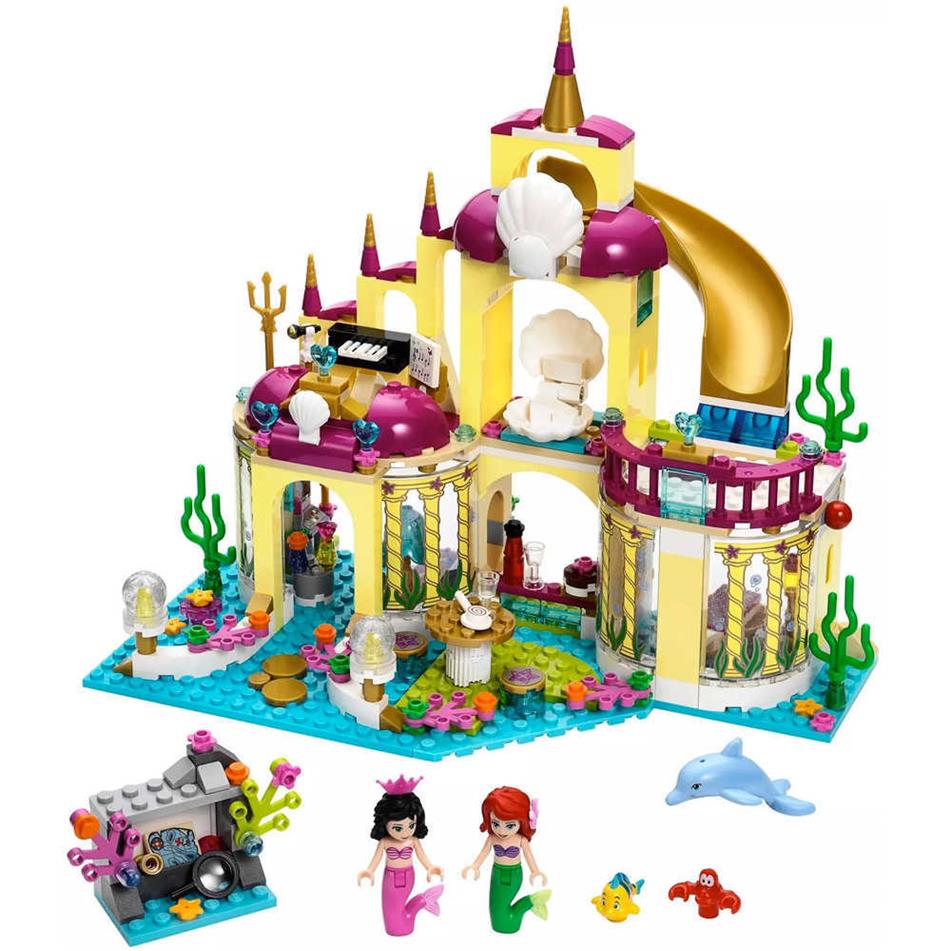 

New Friends 41063 Princess Ariel Undersea Palace The Mermaid Castle 383Pcs 10436 Building Blocks Toys For Children Gift284o
