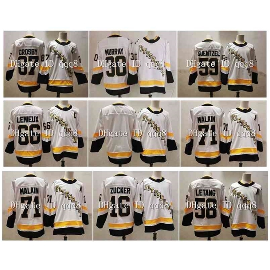Xfl2020 95 2021 Reverse Retro Jersey 87 Sidney Evgeni Malkin Kris Letang Jake Guentzel Murray Lemieux Zucker Hockey