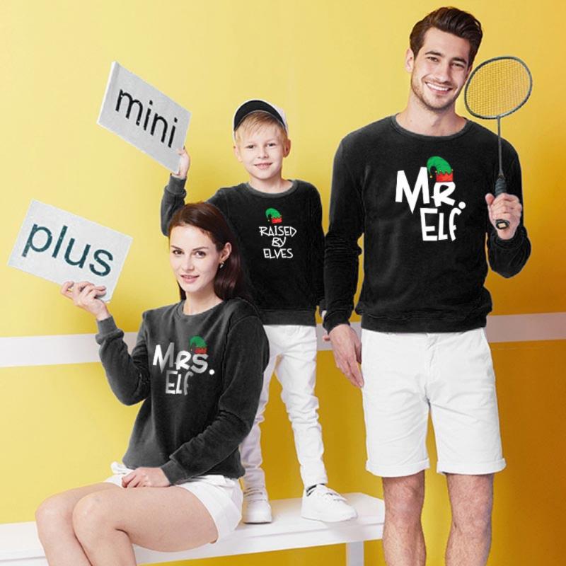 

Family Matching Outfits Xmas Mother Father Daughter Son Sweatshirt Long Sleeve Print Parent-child Outfit Instagramable Sweet ClothFamily