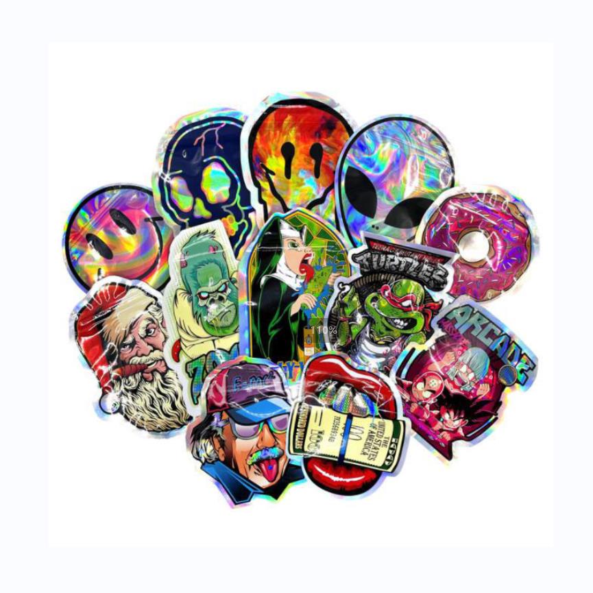 

Wholesale Edible Special-shaped Mylar Bags 3.5g Foil Resealable Uniquely Shaped Pouches with Zipper Smellproof Plastic Packaging Bags