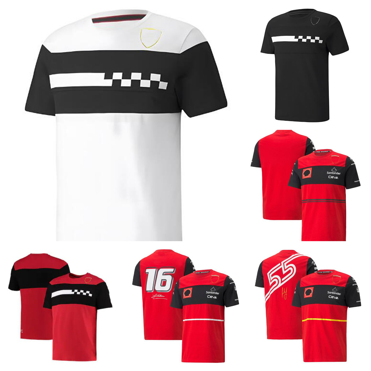 

F1 Formula 1 racing T-shirt new team crew neck POLO shirt same style customization