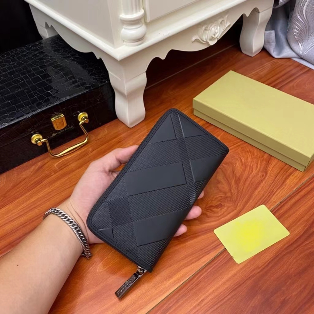 

BUR Wallets delicate high-end Designer Leather Classic high quality, Black