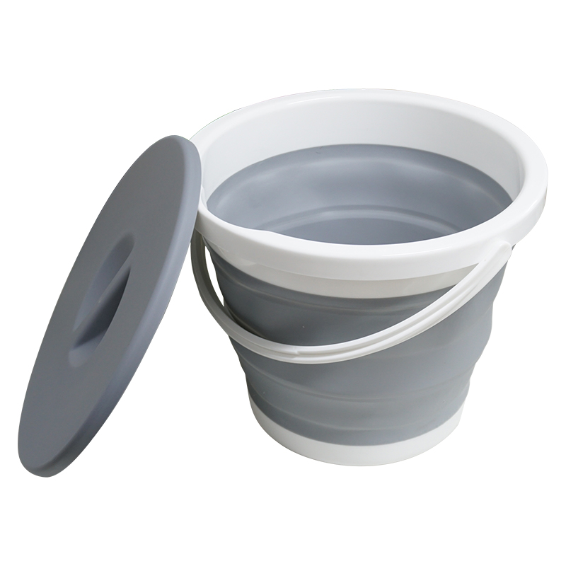 Collapsible Plastic Bucket Foldable Round Tub for House Cleaning Space Saving Outdoor Waterpot for Garden or Camping Portable Fishing Water Pail-image-794472927