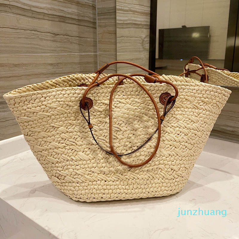 

Designer- Woven Bags Women Fashion Handbags Large Capacity Shoulder Totes Cossbody Wallet Artwork Purse Straw Bag, 29x25 cm