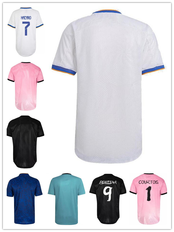 

soccer jersey BENZEMA AWAY Camiseta Hombre Primera Equipacion Blanca 2021 22 HAZARD ASENSIO CASEMIRO ALABA VINI JR. ISCO Home Football Shirt